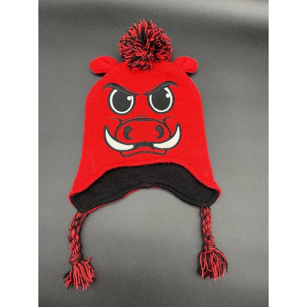 Arkansas Razorbacks Children's Kids Beanie Red Hogs Winter Hat Cap Zazootz